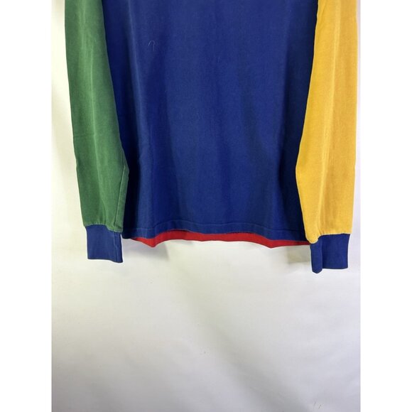 Polo Ralph Lauren Rainbow Color Block Monogram Crest Polo Shirt - Picture 2 of 7